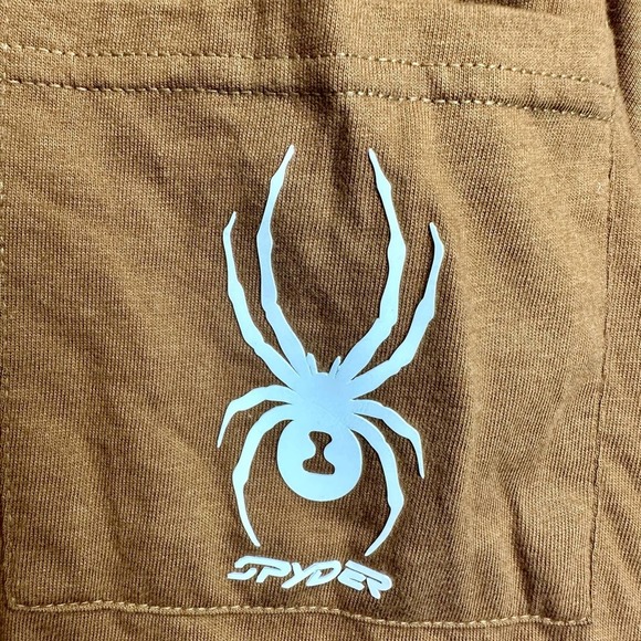 NWT Athletic Works‎ SPYDER Shirt Men’s sz. 2XL Brown Short Sleeve Casual Top - Picture 3 of 6